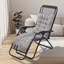 Gray Plaid Beach Lounger Cushion-2035583623
