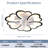 26.7In Black Ceiling Fan With Lights, Remote Control 3 Color Temperatures,6 Gear Wind Speed Fan Light