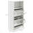 Shoe Storage Cabinet With Open Compartment And 2 Flip Drawers