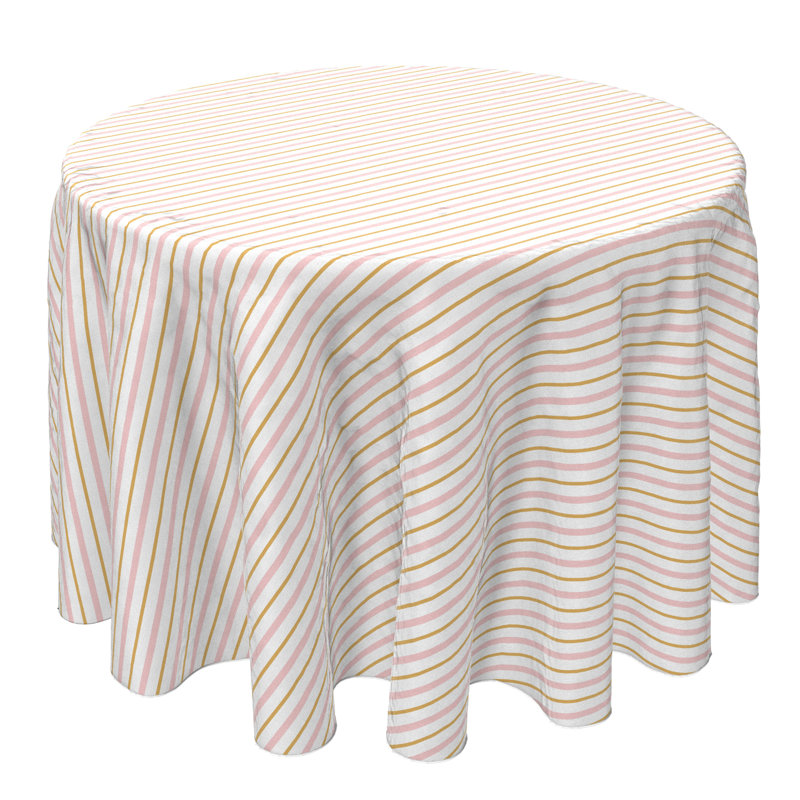 Round Cotton Twill Tablecloth