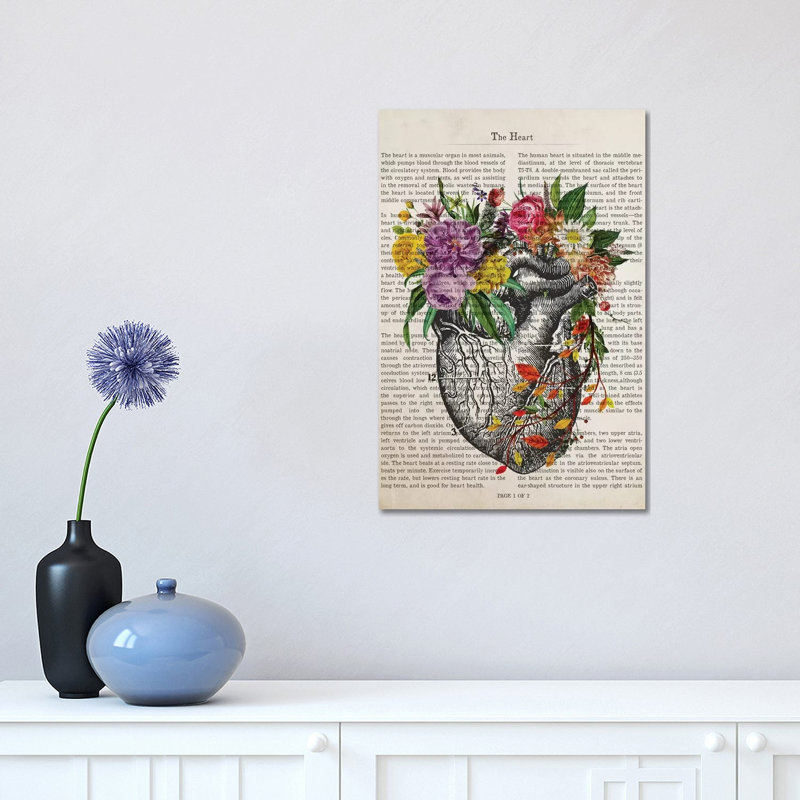 The Heart by Aged Pixel - Wrapped Canvas Print, 30.48 cm H x 45.72 cm W