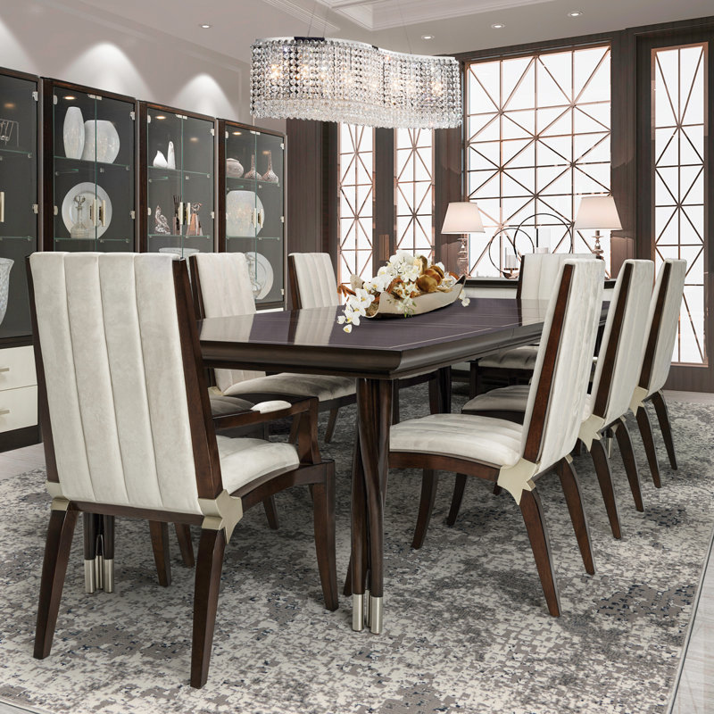 Paris Chic 9-piece Dining Room Set - Espresso