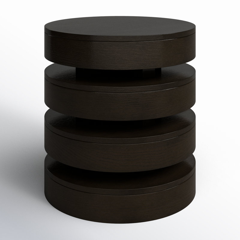 Delwyn End Table, Espresso Wood
