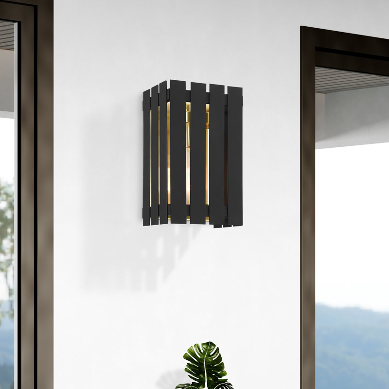 Greenwich Wall Light, Black, 10" H x 6" W x 4.9" D