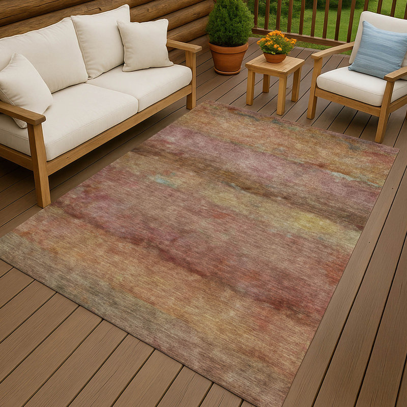 Machine Washable Indoor/Outdoor Chantille ACN2311 Stripes Rug, Rectangle 8' x 10'