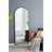 28X1X74" Celine Black Arch Body Mirror