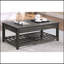 Table basse à plateau relevable gris