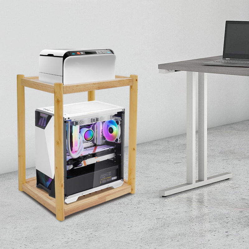 26,77 po H x 19,69 po Support pour imprimante Table basse Table de chevet sous le bureau