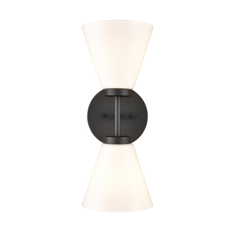 Yasmina 2 Light Frosted Dimmable Vanity Light