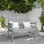 Banc d'extérieur en PEHD Genivieve