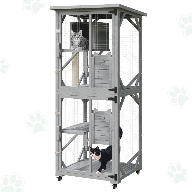 Catio Outdoor Cat Enclosures, Grey