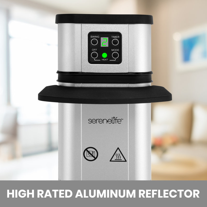 Stainless Steel Electric Infrared Patio Heater with Remote Control