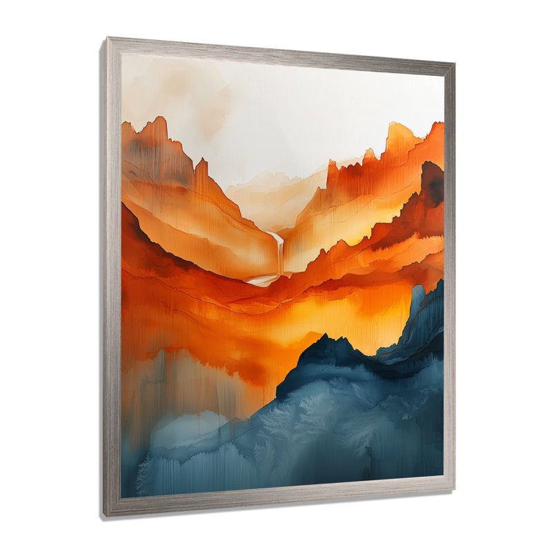 Novaleah - Landscapes Canvas Wall Art, H 40 po x l 30 po, Picture Framed, Argent argent