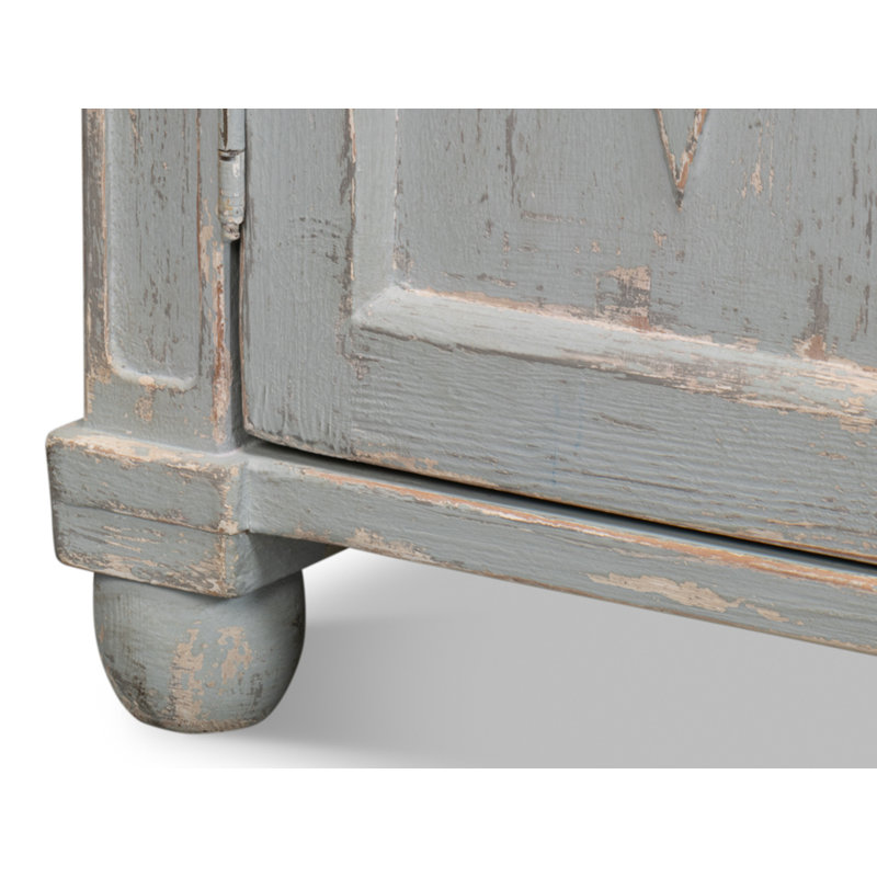 Diamond 65'' W Solid Wood Sideboard, Blue/Gray