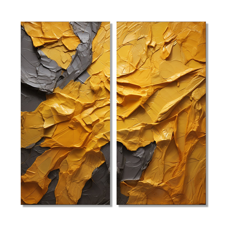 Malmberg - art mural jaune, 20" H x 24" W, Wrapped Canvas, Does Not Apply