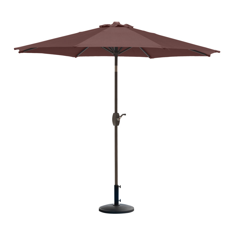 Parasol de marché 9 pi Pierpoint, Brun