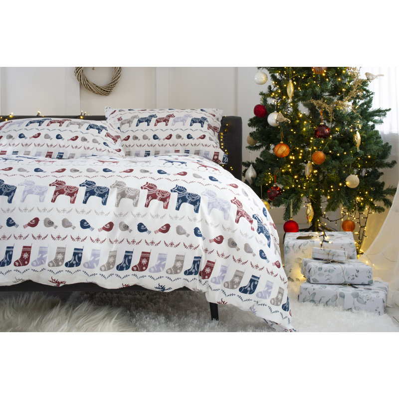 Cotton Blend, Polyester No Pattern Duvet Cover Set with Pillowcases, Kingsize