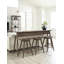 Bibliothèque en bois massif H 77 "x l 32" Walnut Grove