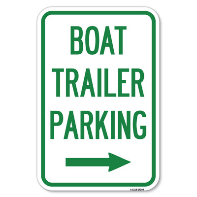 Boat Trailer Parking (With Right Arrow Symbol)/24294