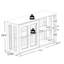 Buffet de 41,93 po Odalis, armoire de salle à manger, buffet, crédence avec porte en verre-1067402170