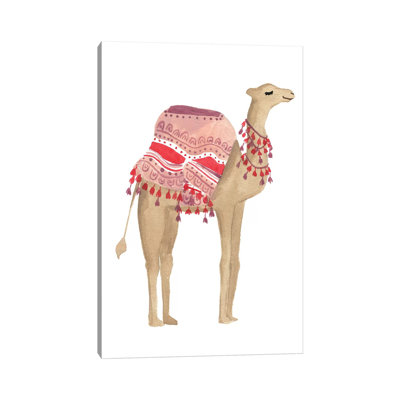 «Happy Camel I» par Sabina Fenn - peinture sur toile tendue