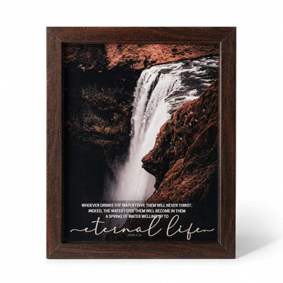 Art encadré, cascade de la vie éternelle
