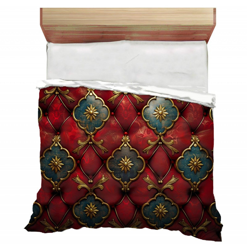 Édredon décoratif de style victorien avec motif rétro, Édredon très grand