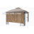 APEX GARDEN Brown Fabric Side Wall for Gazebo