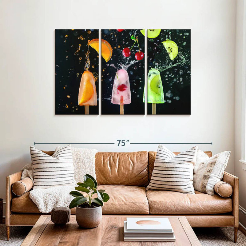 Yarlin Sweet Fruit Popsicles, 36" H x 57" W