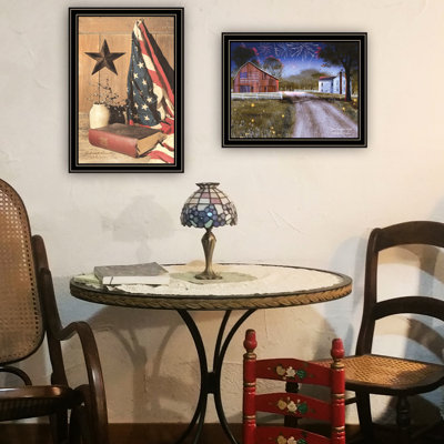 Décoration murale pour la maison - 2 impressions, 13,66 po x 1,02 po, 4,96 lb, impression de matériau de salon et art encadré noir de campagne, 14 x 14 x 1, 5 po