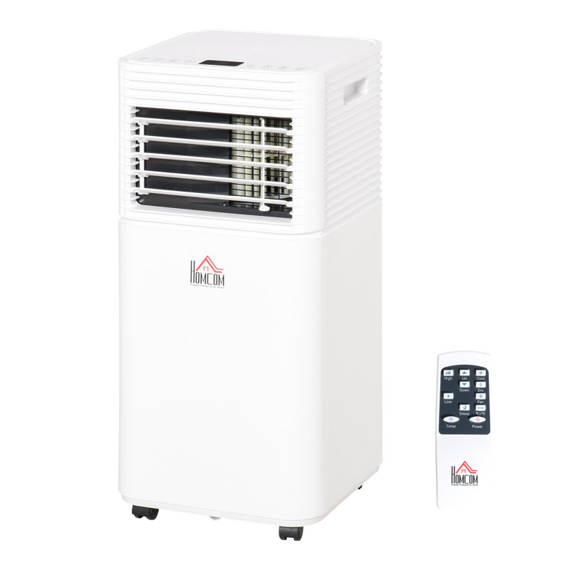 HomCom 10000 BTU Portable Air Conditioner with Energy Saver Mode and Dehumidifier Function