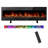 Recessed or Wall Mounted Electric Fireplace Heater with Remote Control-375069989