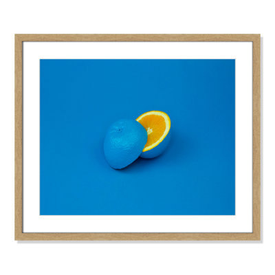 Pop orange en bleu par Davisuko