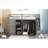 Soft Gray Solid Wood Full Size Loft Bed Frame, Space-Saving Contemporary Storage Bed for Small Bedrooms