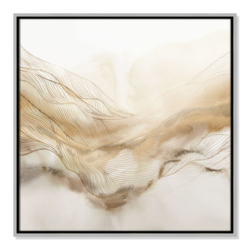 «Line Haze II» par Isabelle Z, Argent, H 25,5 po x l 25,5 po