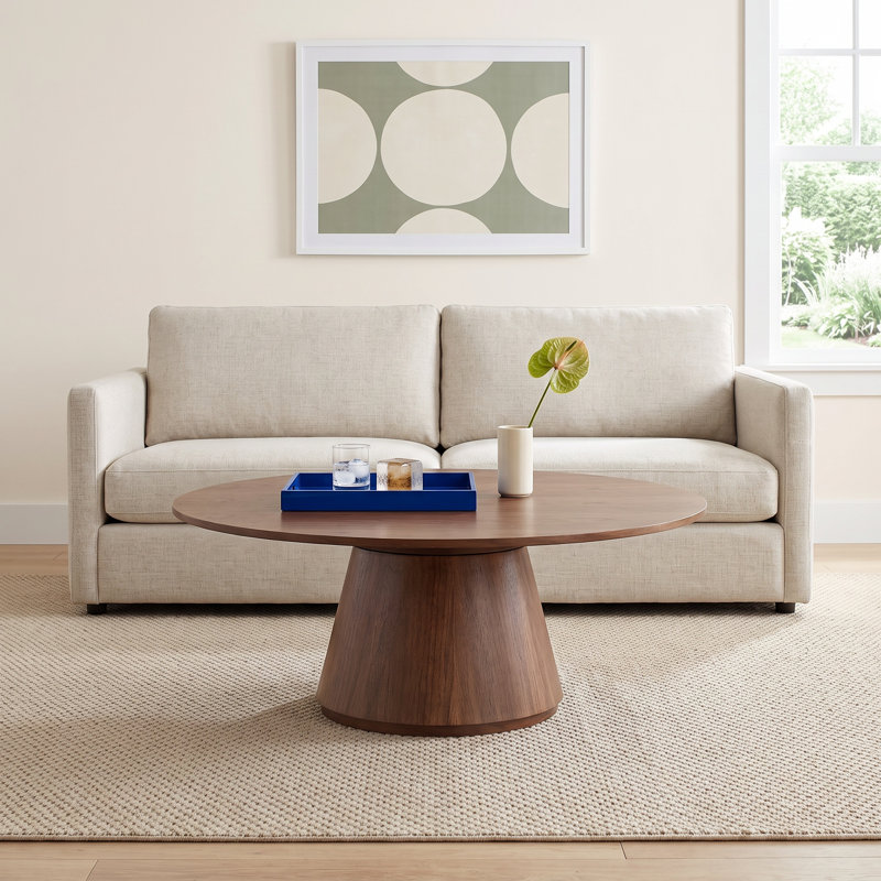 Royale Single Coffee Table, Walnut