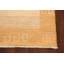 Tapis beige en laine noué à la main de conception unique 3 pi 2 po x 5 pi 4 po New Age