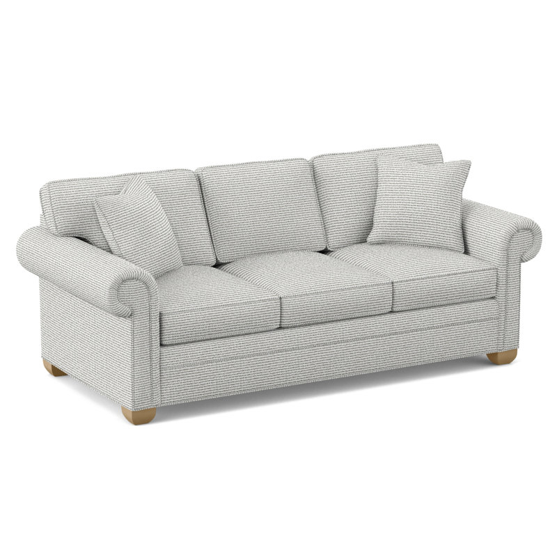 Main Street Upholstered 85'' Sleeper Sofa, Hampton, Callaloo Cotton