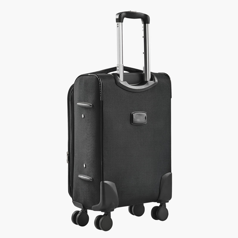 Valise de transport extensible 20 pouces avec roulettes Valise de transport noir