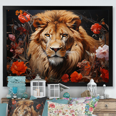 «Lion Wilderness Symphony II», reproduction sur toile