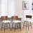 26" Mid-Century Modern Swivel Faux Leather Upholstered Wood Counter & Bar Stool-1249210736