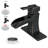 Single-Hole Single-handle Bathroom Faucet with Drain Assembly-47484259