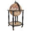 Mae Tabletop Wine Bottle & Glass Rack in Brown