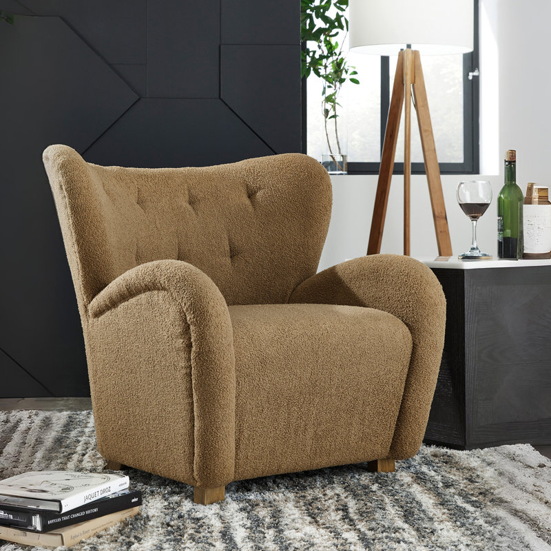 Erjona Accent Chair, Polyester brun