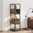 Industrial Style Bookshelf With Dog Bowl