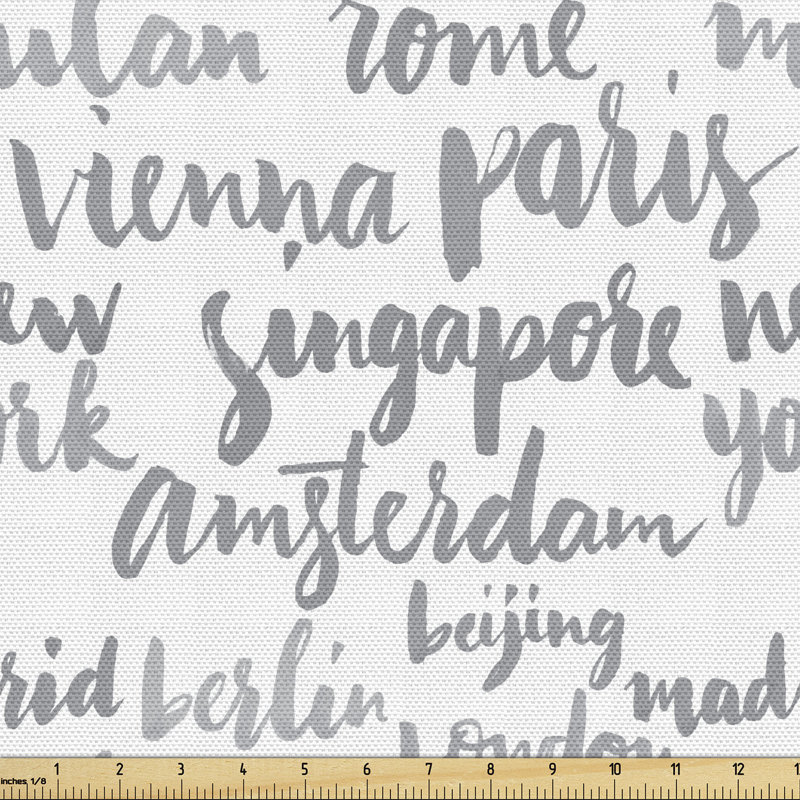 Cheslock Names of Cities in World Amsterdam New York Beijing London Vienna Madrid Multi-Purpose Fabric