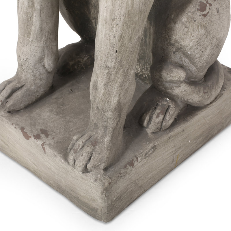 Statue de jardin d'extérieur pour chien