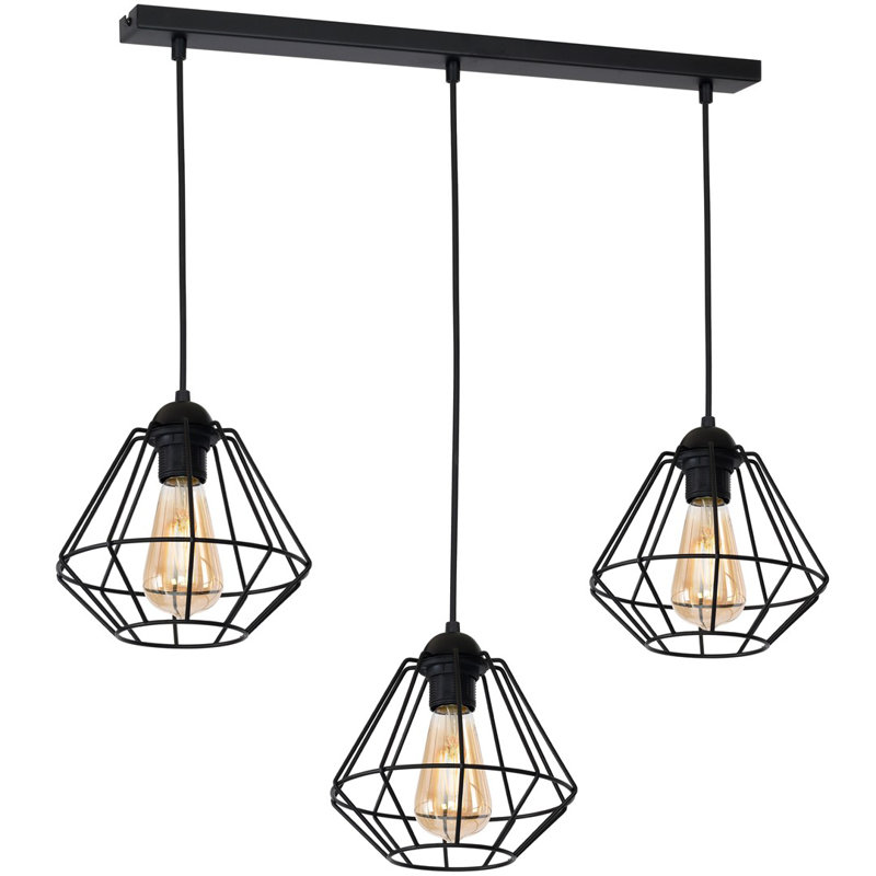 Colin 3 - Light Matte Black Kitchen Island Pendant