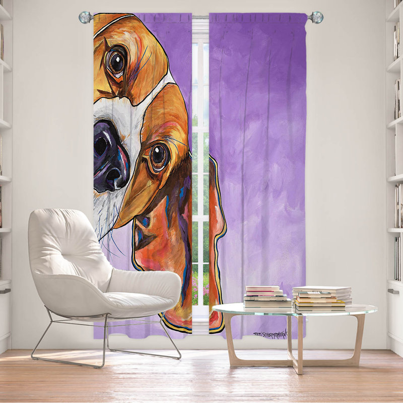 Ensemble de rideaux en polyester 2 pièces Dowding, L 20 po x L 61 po