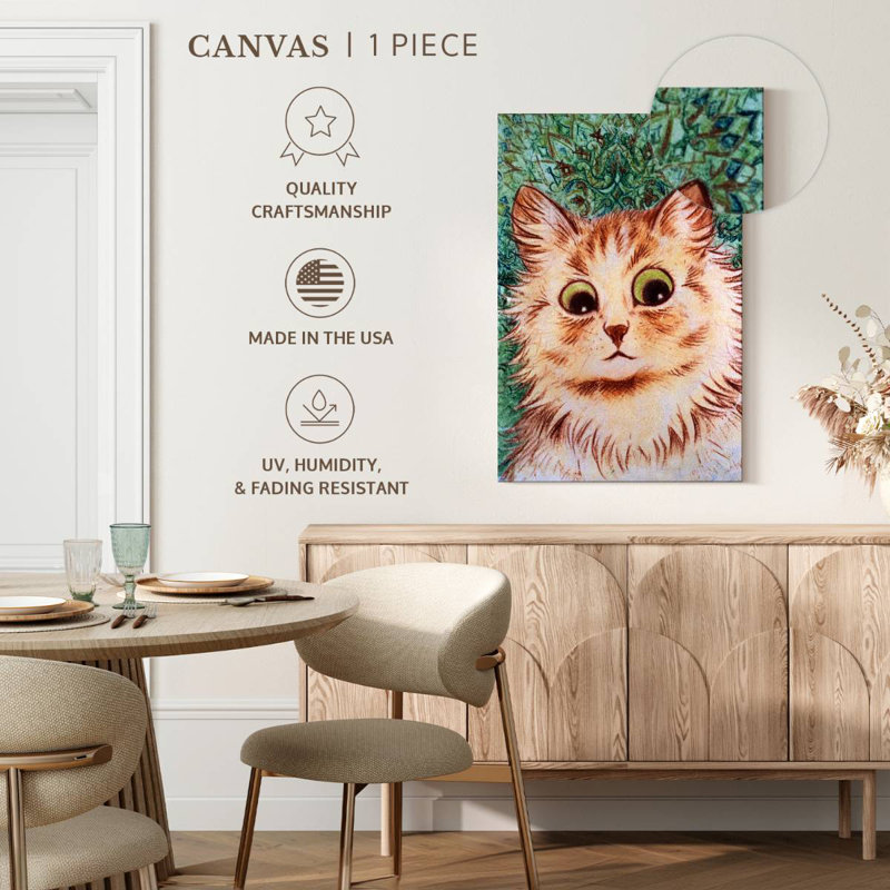Brampt Kaleidoscope Cats II, 12" H x 8" W